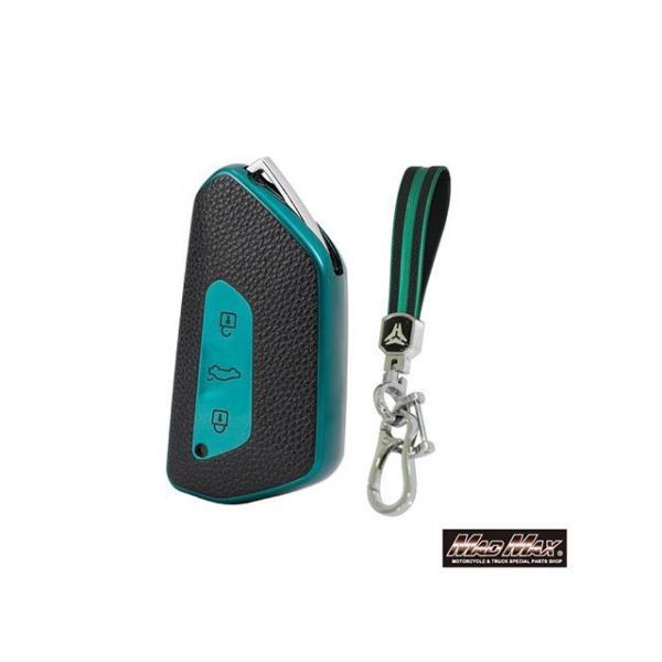 MADMAX 内装パーツ・用品 フォルクスワーゲン専用 レザー調 TYPE G 3ボタン式 TPUソ...