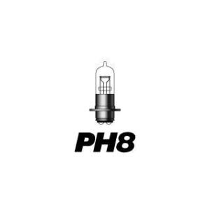 正規品／M&amp;H 汎用 ヘッドライト・バルブ バイクビーム PH8（12V 35/36.5W） 車検対...