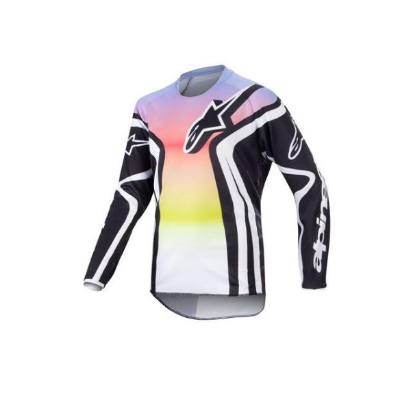 Alpinestars モトクロス用品 ユース レーサー セミ ジャージ（ブラック/マルチカラー） ...