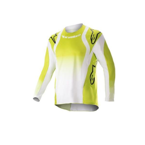 Alpinestars モトクロス用品 ユース レーサー プッシュ ジャージ（イエローフロー/ホワイ...