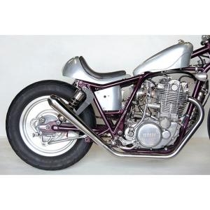 MOTOR ROCK SR400/500 オールドスタイル手曲げマフラー クローム