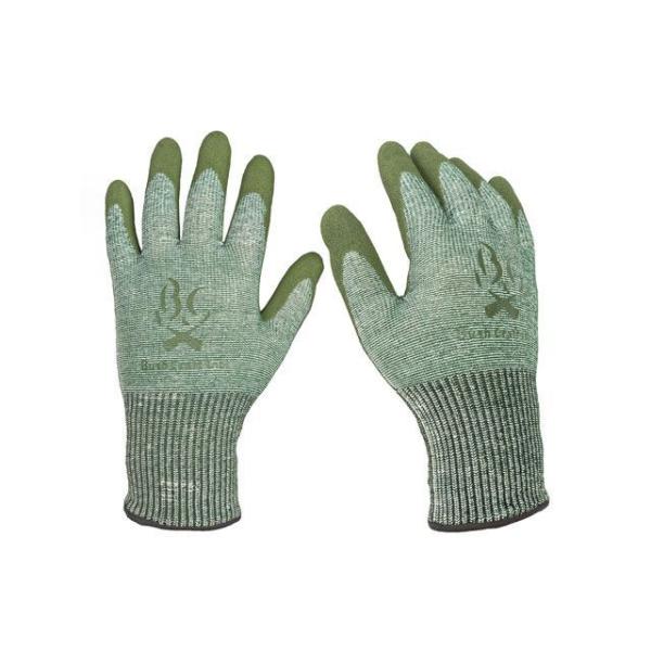 BushCraftInc. アウトドア用ウェア 防刃グローブ M 厚手 オリーブドラブ ブッシュクラ...