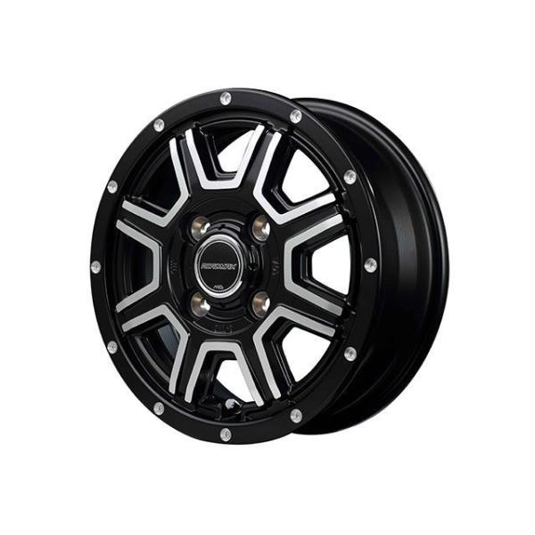 MID タイヤ・ホイール ROADMAX WF8（Dセミグロスブラック＋ディスクポリッシュ） MID