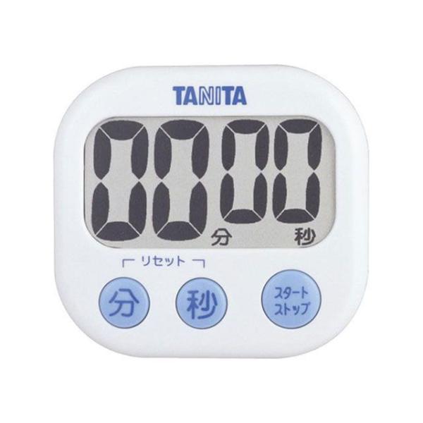 正規品／TANITA キッチン用品 でか見えタイマー TD-384-WH（ホワイト） タニタ 日用品