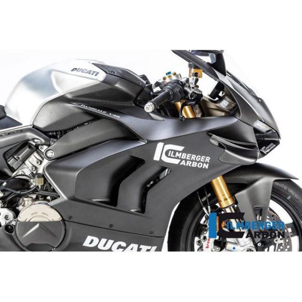 ILMBERGER カウル・エアロ フェアリングサイドパネル 右 マット Panigale V4 R...