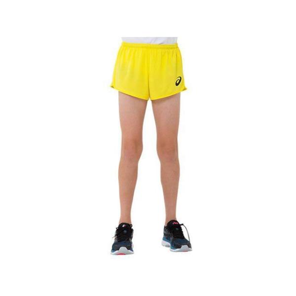ASICS アウトドア用ウェア 2094A002 JR RUNNING SHORT（イエロー） サイ...