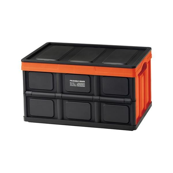 【メーカー直送】Azumaya 野外アイテム LFS-39OR フォルダブル クレート（オレンジ） ...