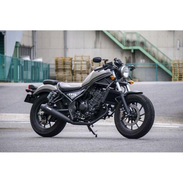 正規品／OVER RACING レブル250 マフラー本体 SSメガホン コンプリートマフラー（ブラ...