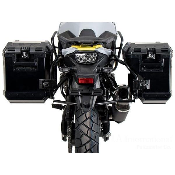 HEPCO＆BECKER V-Strom 800 DE ツーリング用バッグ サイドケースホルダー ＋...
