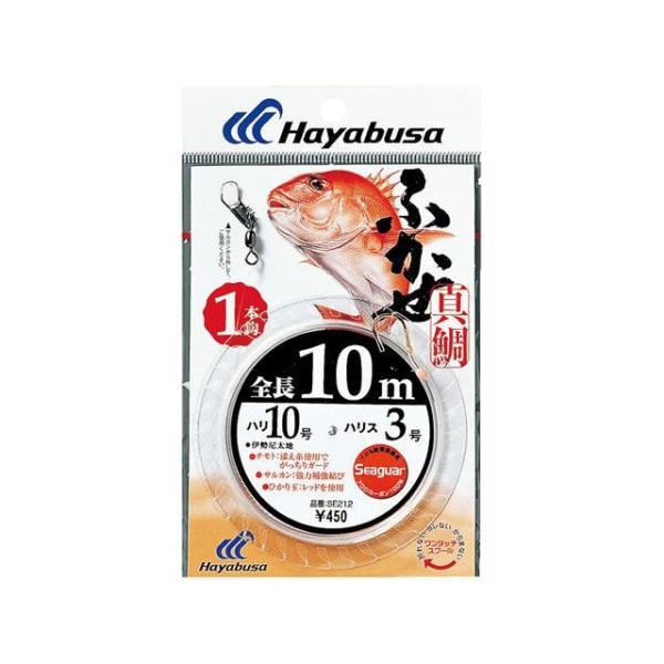 正規品／Hayabusa フィッシング SGふかせ 伊勢尼太地 10m 1本鈎 SE212 12号 ...