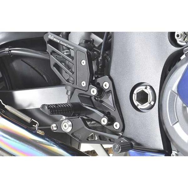 R’s GEAR Hayabusa バックステップ関連パーツ ライディングステップ（ブラック） アー...