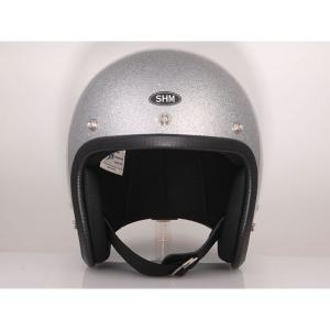 正規品／SHM ジェットヘルメット SHM Lot-504（シルバー） サイズ：S（55〜56cm） SHM バイク｜st-ride