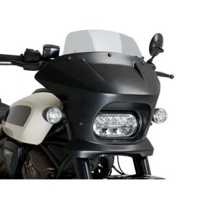 Puig SPORTSTER S RH1250S カウル・エアロ セミフェアリングFURY（TOURING）/（スモーク/グロスブラック） プーチ