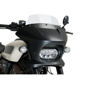 Puig SPORTSTER S RH1250S カウル・エアロ セミフェアリングFURY（TOURING）/（クリア/グロスブラック） プーチ