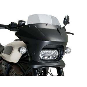 Puig SPORTSTER S RH1250S カウル・エアロ セミフェアリングFURY（TOURING）/（スモーク/マットブラック） プーチ