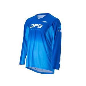 正規品／DFG モトクロス用品 ワークス ジャージ（ブルー/ネイビー） サイズ：XL ディーエフジー バイク｜st-ride