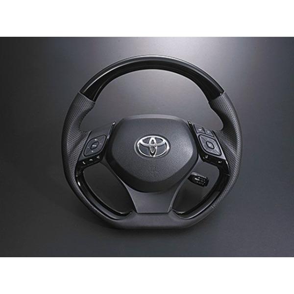 LANBO 内装パーツ・用品 デザインステアリング タイプ3 C-HR ZYX10/NGX50（ピア...