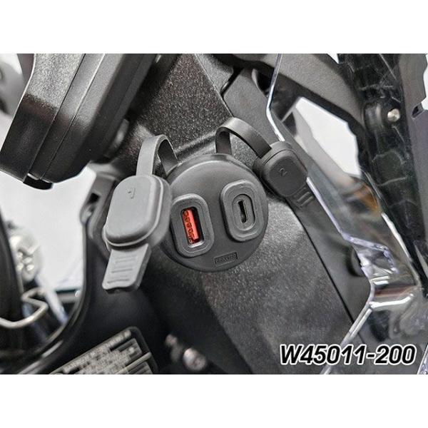 Wunderlich その他電装パーツ USBデュアルソケット USB-A/USB-C ワンダーリッ...