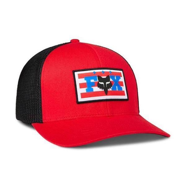 FOX ヘッドギア ユニティ フレックスフィットハット（フレイムレッド） サイズ L/XL フォック...