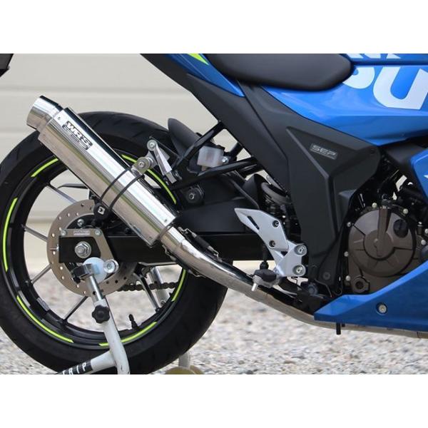 WR’S ジクサーSF250 マフラー本体 JMCA フルエキゾースト ラウンド・ステンレスサイレン...