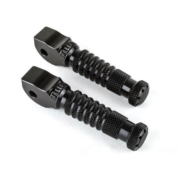 GILLES TOOLING ステップ スポーツフットペグセット ライダー/パッセンジャー用（ブラッ...