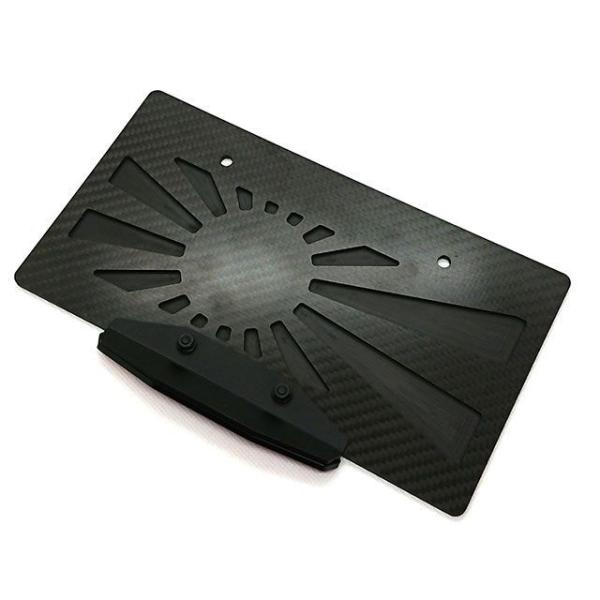 Fixe design 汎用 その他外装関連パーツ CFRP ライセンスプレートベース アサヒ バッ...