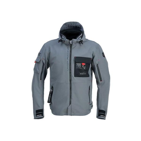 OVER RACING ジャケット エアスルーソフトシェルパーカーFP OVER×ラフアンドロード（...