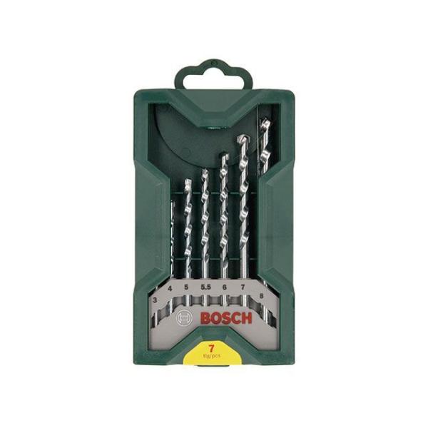 BOSCH 電動工具 PR-ID7 7本組 振動ドリルビットセット ケース付 ボッシュ