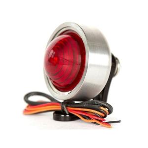Prism Supply ハーレー用 テール関連パーツ 1.85in スピードスターテールライト（ブラッシュドアルミニウム） Prism Supply