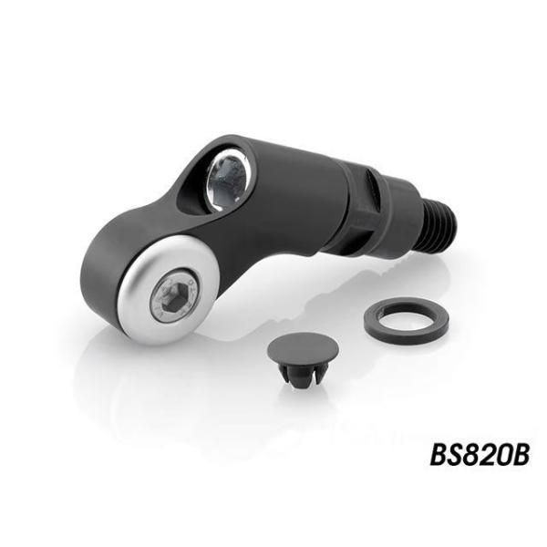 RIZOMA F800GS Adventure ミラー関連パーツ ミラーアダプター（ブラック） リゾ...