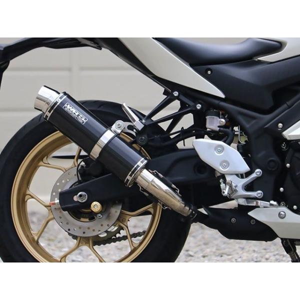 WR’S MT-03 YZF-R3 マフラー本体 JMCA スリップオン ラウンド・カーボンサイレン...