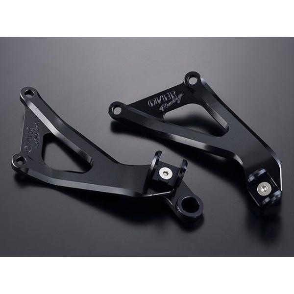 OVER RACING その他ステップ関連パーツ アルミビレット マフラー/タンデムステー（ブラック...