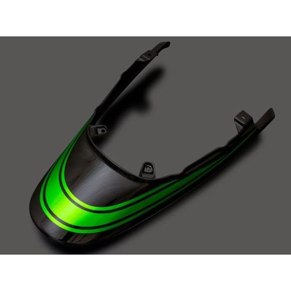 ARCHI Z650RS カウル・エアロ ロングテールカウル 緑火の玉（エボニー） アーキ