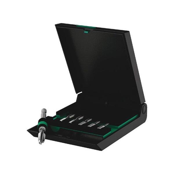 WERA ハンドツール 104654 7点組 差込6.35mm ドリルタップビットホルダーセット ケ...