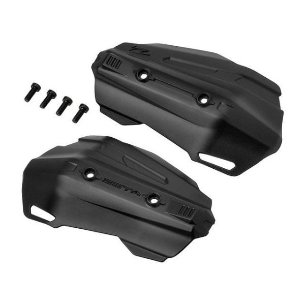 ZETA ハンドル周辺パーツ SONICハンドガード ブラックプロテクター KIT オプション 2p...