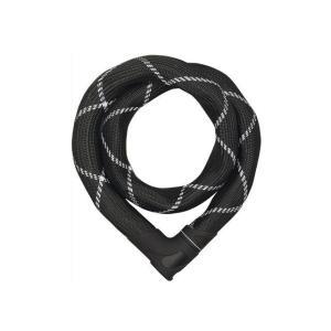 ABUS チェーンロック Steel-O-Chain Iven 8210（ブラック/ホワイト） 長さ 110cm アブス｜パークアップバイクYahoo!店
