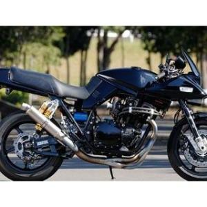 GSX750/1100Sカタナ用 42.7パイ 手曲げ チタンサイレンサー集合管