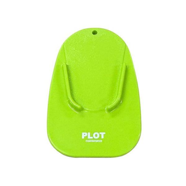 PLOT その他ステップ関連パーツ サイドスタンドパッド（グリーン） プロト
