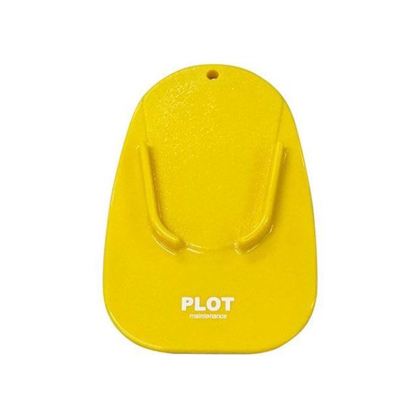 PLOT その他ステップ関連パーツ サイドスタンドパッド（イエロー） プロト