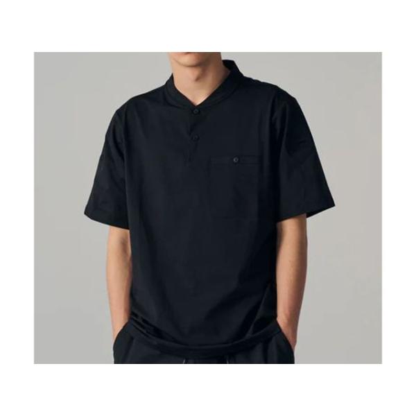 TS DESIGN カジュアルウェア 85651 TSDEOドッツヘンリーネックシャツ（ブラック） ...