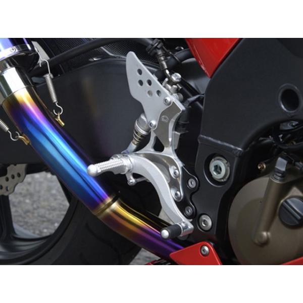 BEET ZX-10R バックステップ関連パーツ ハイパーバンク 固定式（シルバー） 04-05年用...