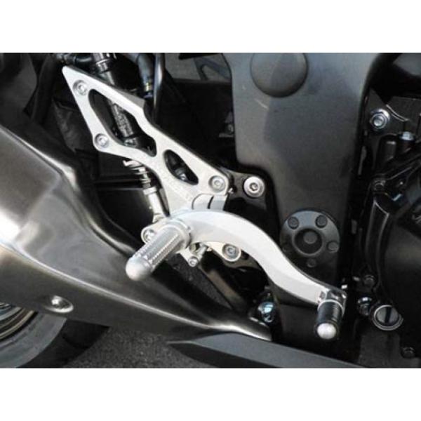 BEET ニンジャ250/R/Z250 バックステップ関連パーツ ハイパーバンク 固定式（シルバー）...