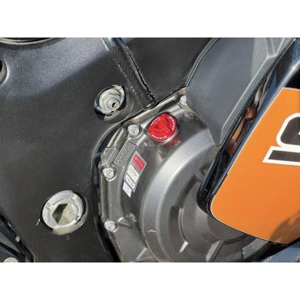 STRIKER エンジンオイルパーツ アルミビレットオイルフィラーキャップ M20×P1.5（レッド...
