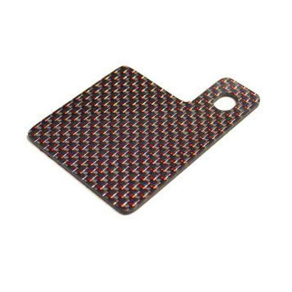 kn926 汎用 その他外装関連パーツ 自賠責ステッカープレート（レッドカーボン） KN企画