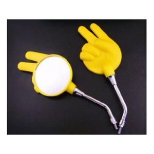 ALBA ミラー関連パーツ 2本セット じゃんけんミラー カラー イエロー アルバ