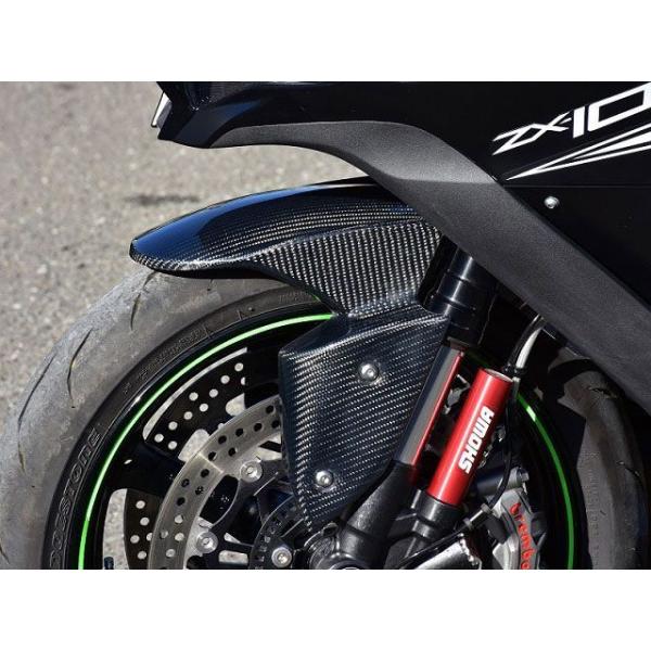 Saitaniya Factory ZX-10R フェンダー フロントフェンダー（カーボン平織） 才...