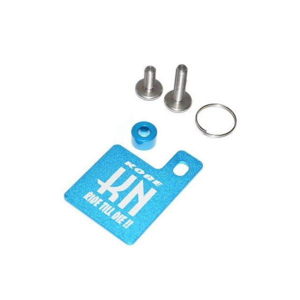 kn926 汎用 その他外装関連パーツ 自賠責ステッカープレート &amp; KNキーホルダー カラー ライ...