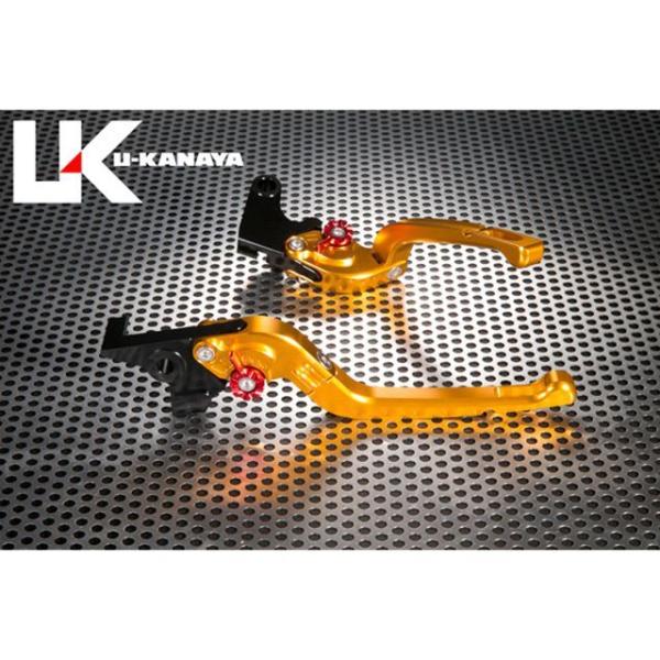 U-KANAYA F800GT レバー Rタイプ可倒式 アルミ削り出しビレットレバー レバー ゴール...