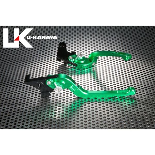 U-KANAYA F800GT レバー Rタイプ可倒式 アルミ削り出しビレットレバー レバー グリー...