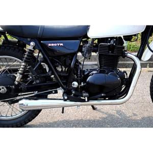 250TR マフラー 純正 中古 バイク 部品 2006年式外し BJ250F スチール